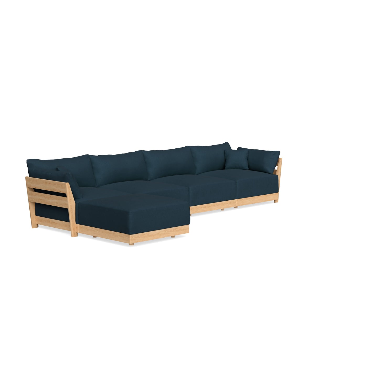 Slipcover Only - Modular Bondi 4-Seater Sectional in Navy Blue