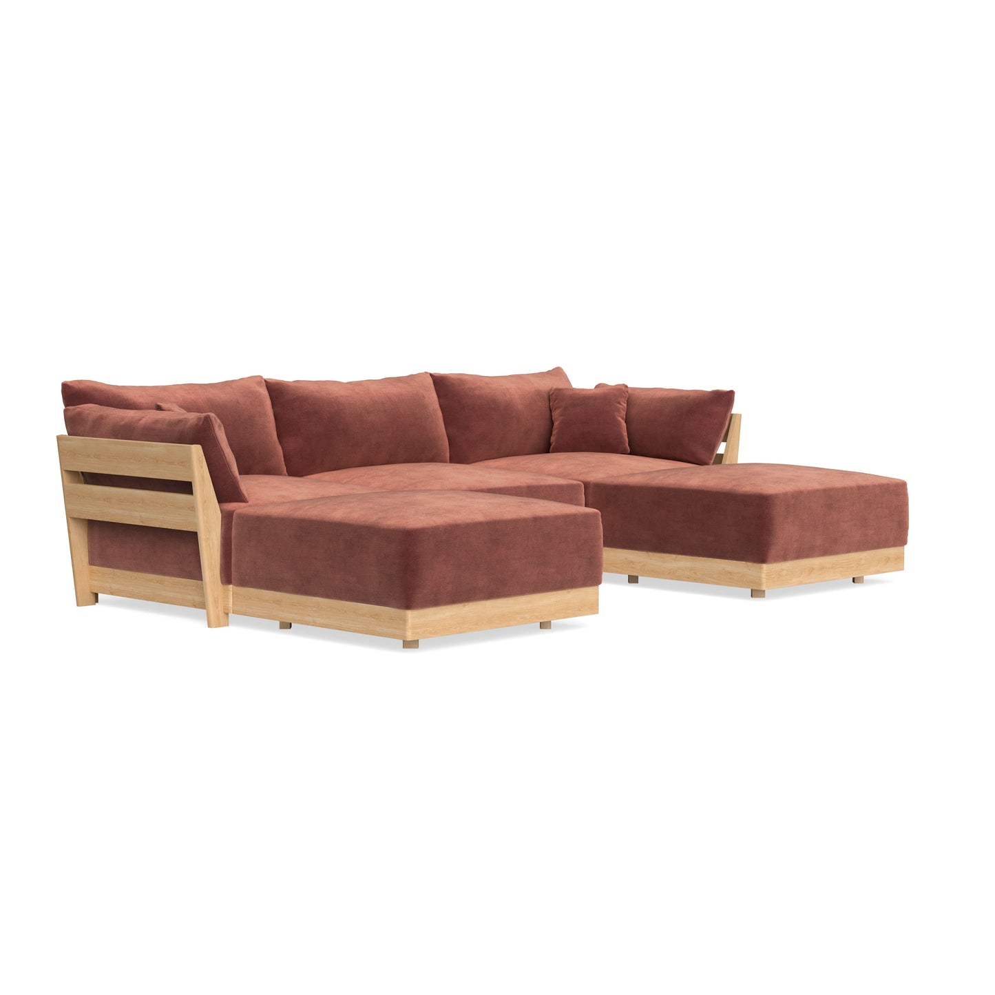 Slipcover Only - Modular Bondi 3-Seater U-Sectional in Spice