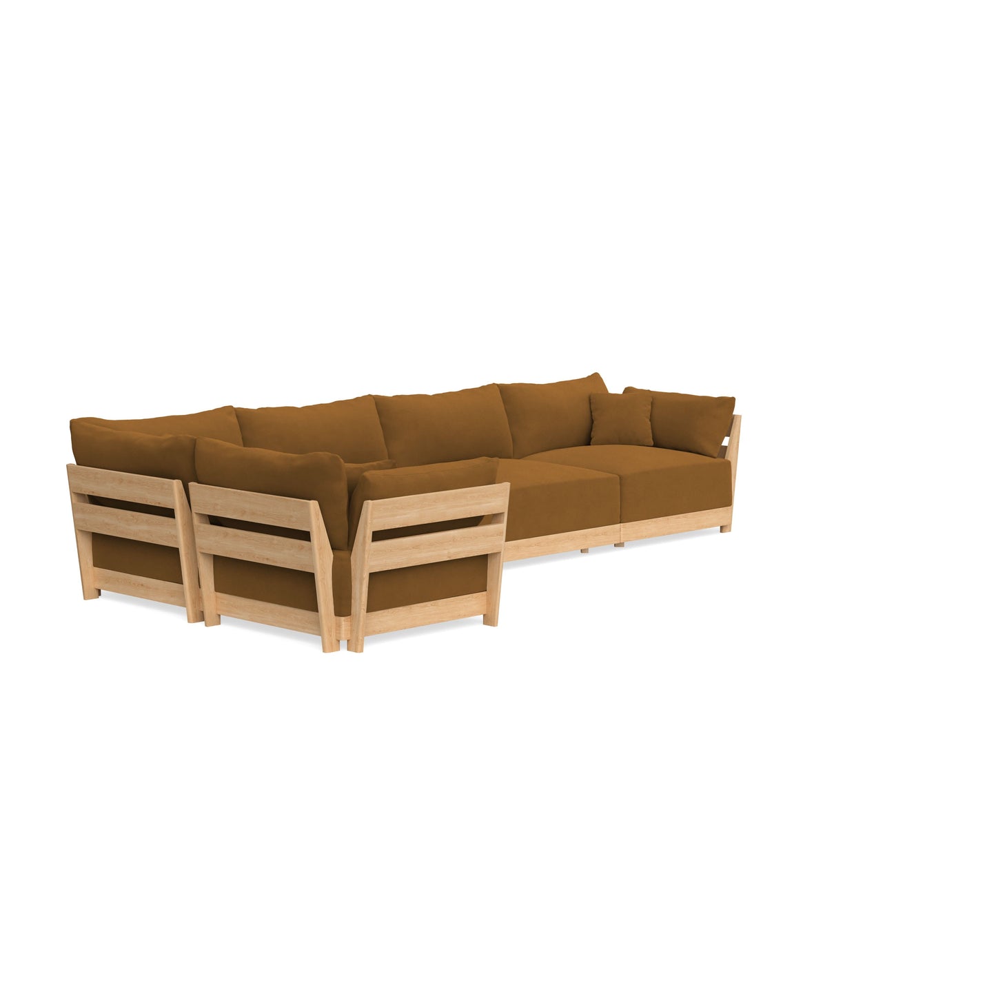 Slipcover Only - Modular Bondi 5-Seater L-Sectional in Cognac