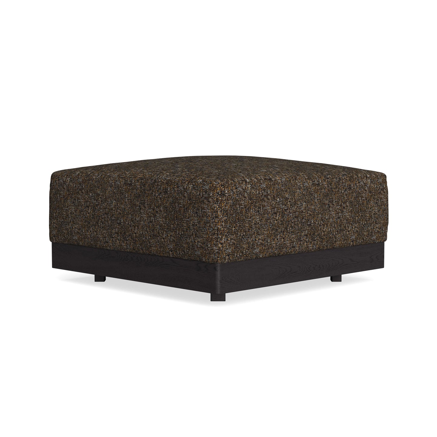 Modular Bondi Black Ottoman in Phantom | Classic Blend