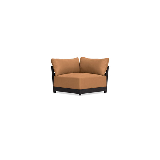 Modular Bondi Black Corner Chair in Cheddar | Memory Foam Blend
