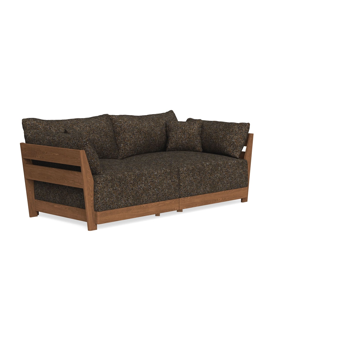 Modular Bondi Espresso 2-Seater Sofa in Phantom | Memory Foam Blend