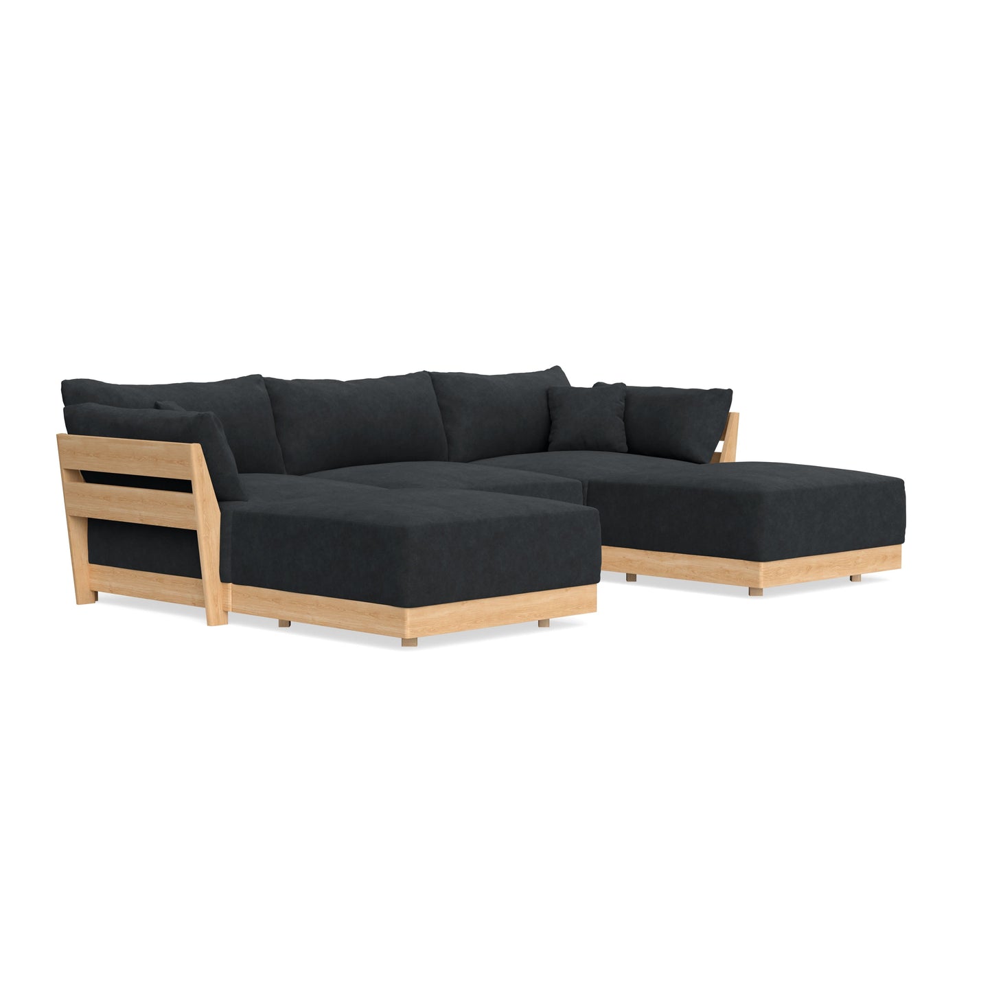 Slipcover Only - Modular Bondi 3-Seater U-Sectional in Coal