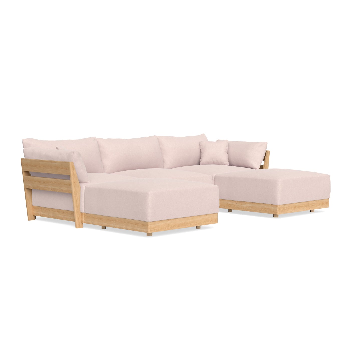 Slipcover Only - Modular Bondi 3-Seater U-Sectional in Peony