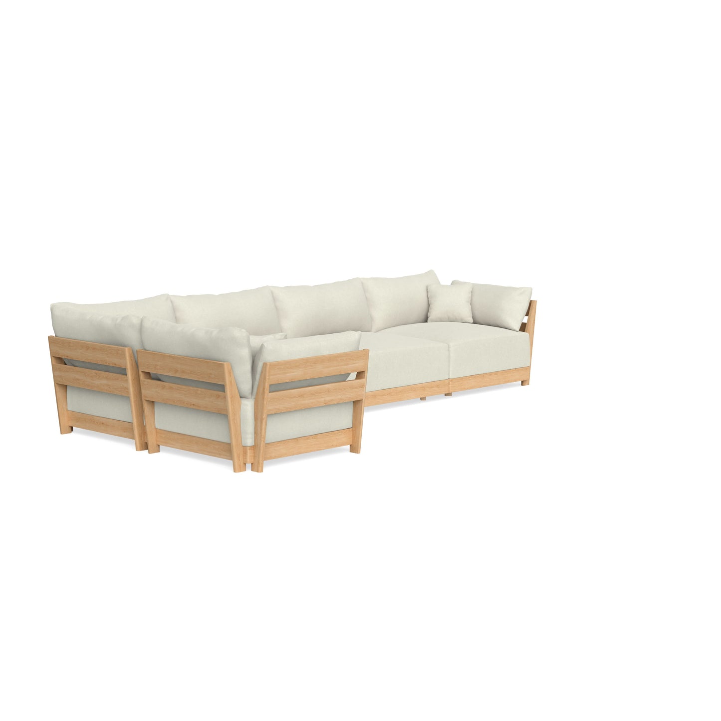 Slipcover Only - Modular Bondi 5-Seater L-Sectional in Eggshell