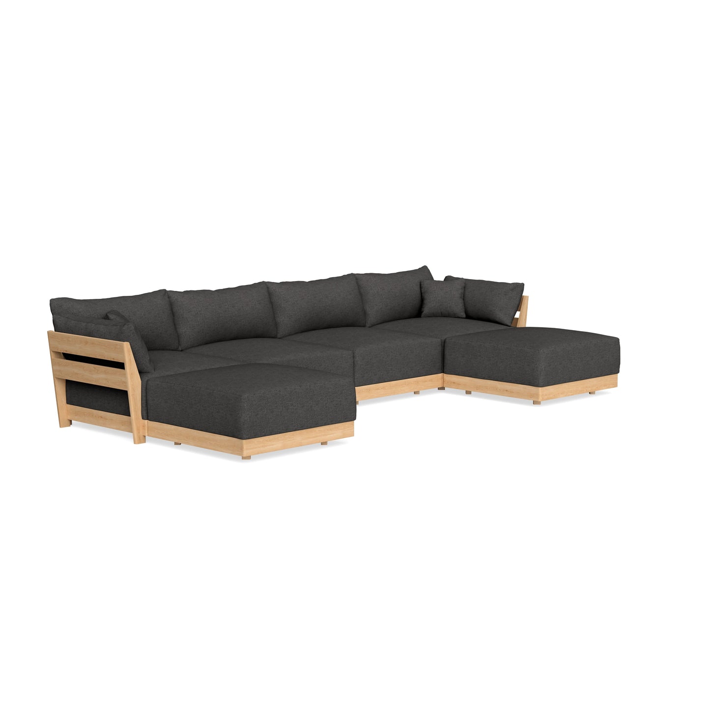 Slipcover Only - Modular Bondi 4-Seater U-Sectional in Graphite