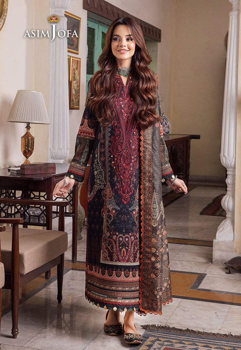 AJRW-10 EMBROIDERED SLUB 3 PCS