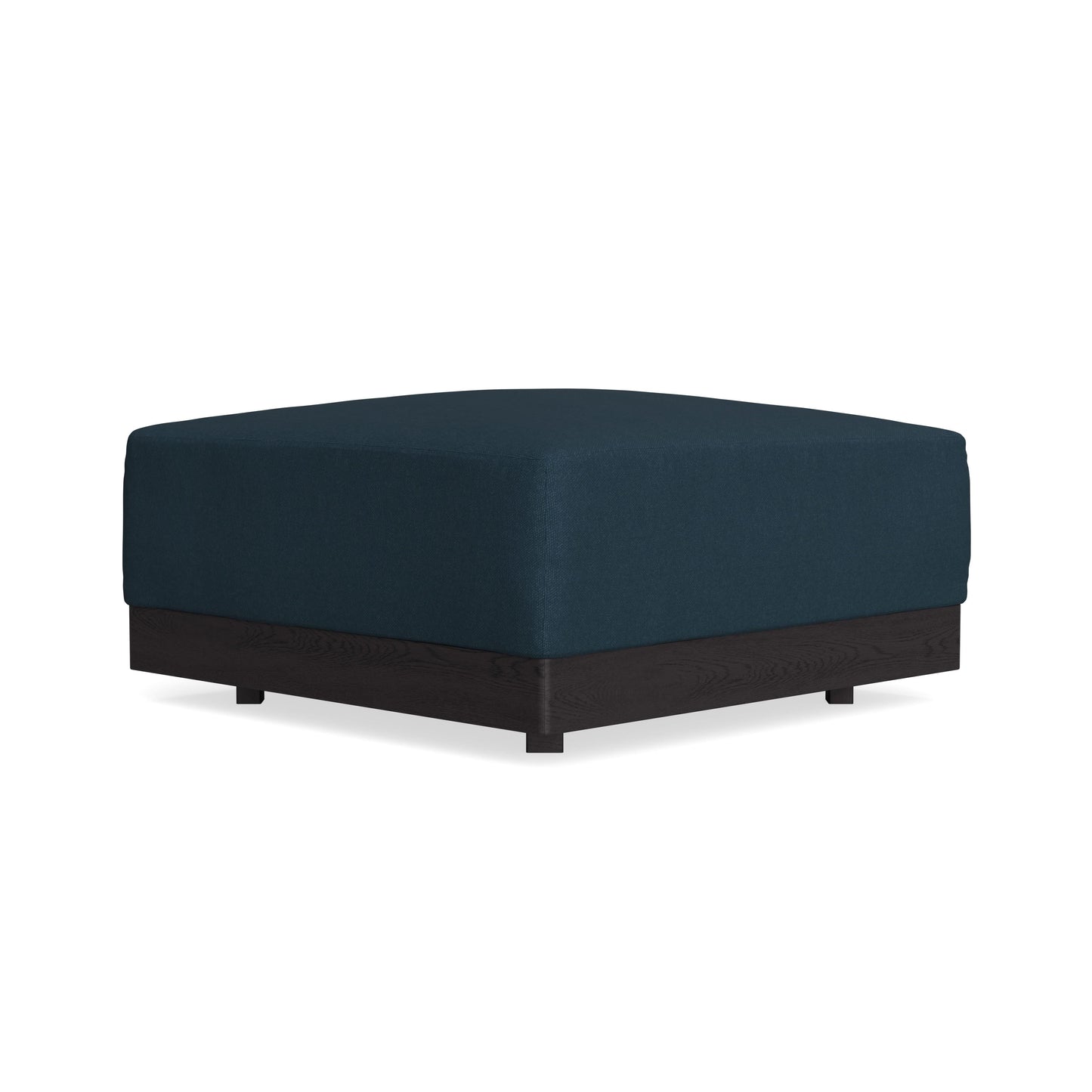 Modular Bondi Black Ottoman in Navy Blue | Memory Foam Blend