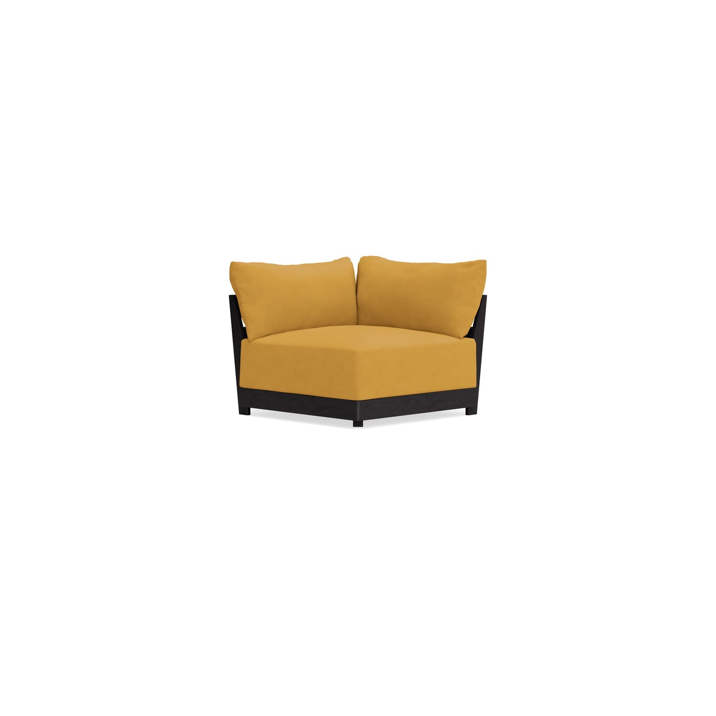 Modular Bondi Black Corner Chair in Honey | Memory Foam Blend