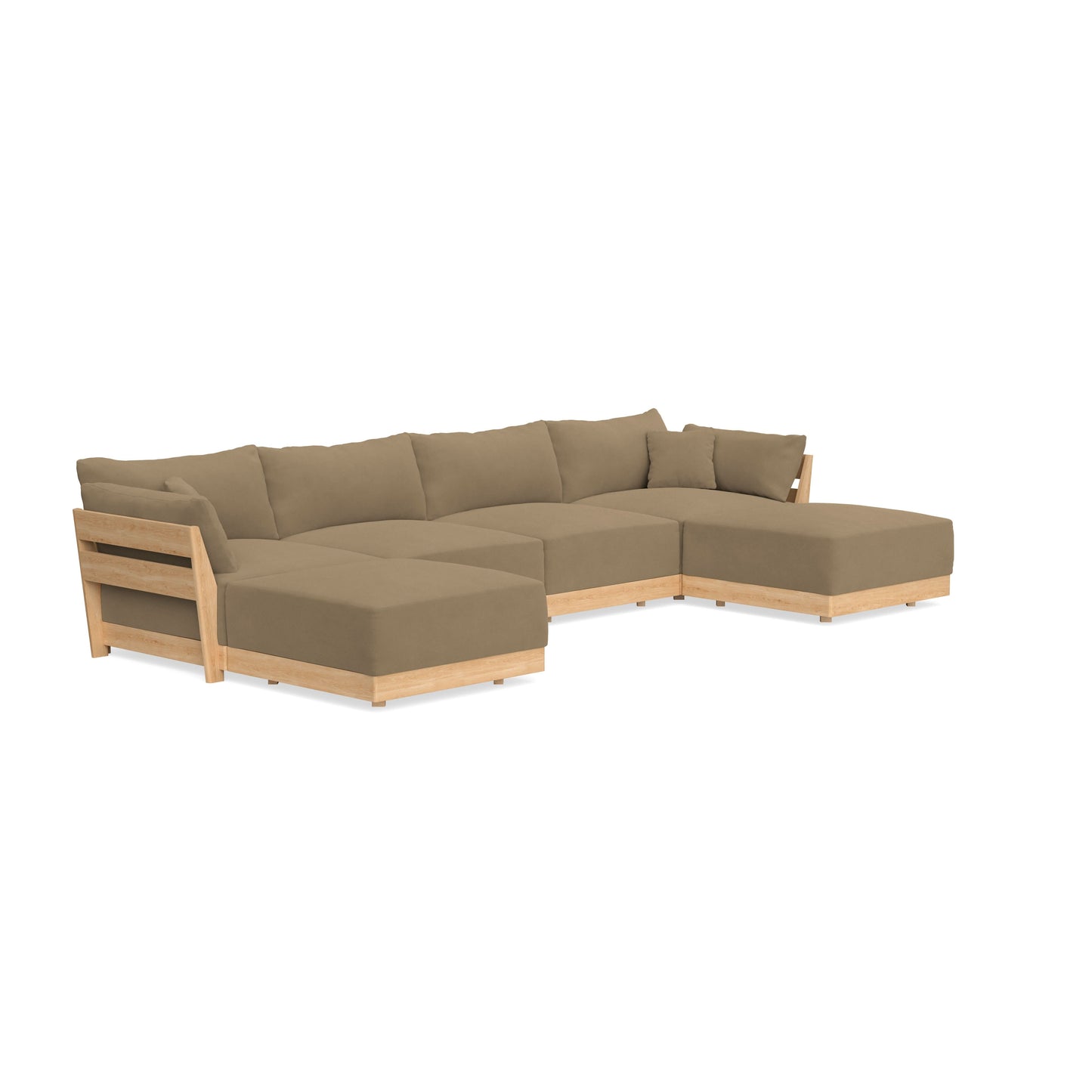 Slipcover Only - Modular Bondi 4-Seater U-Sectional in Macchiato