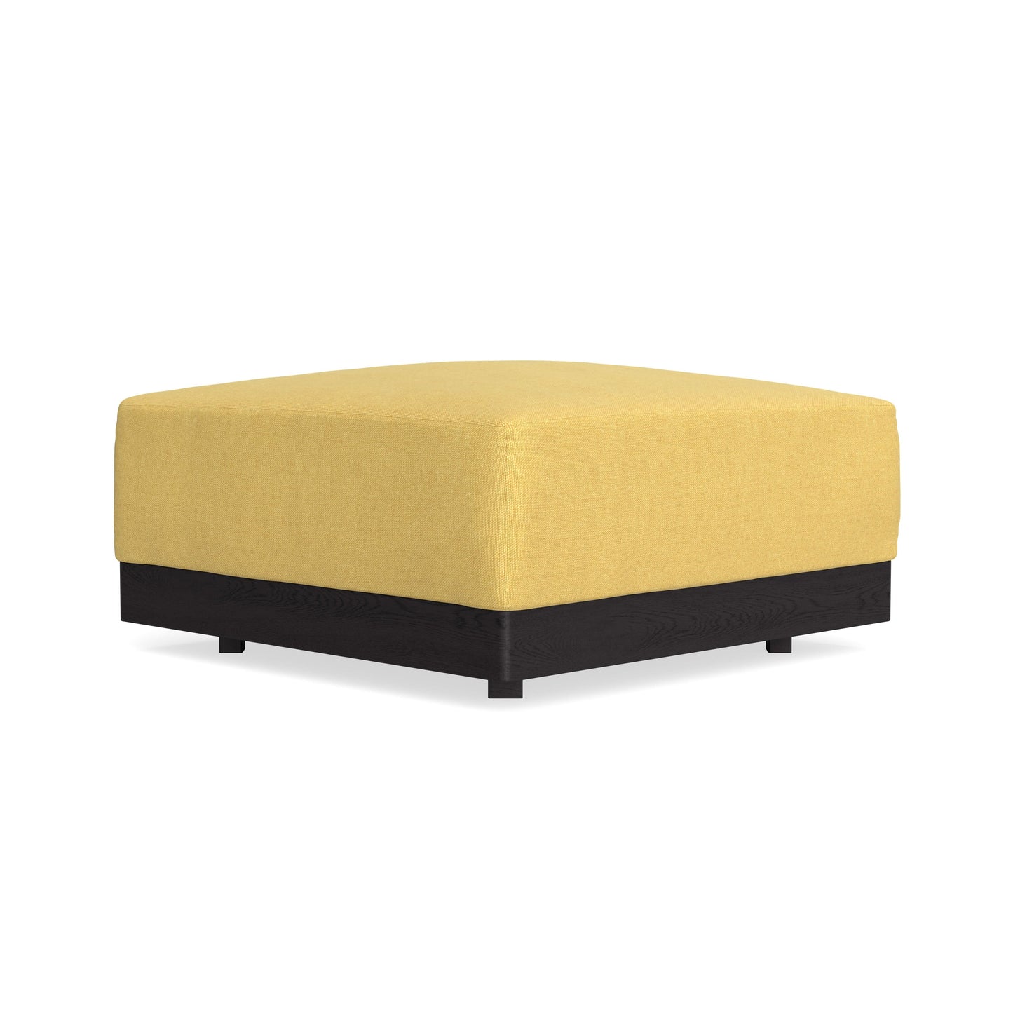 Modular Bondi Black Ottoman in Goldenrod | Memory Foam Blend