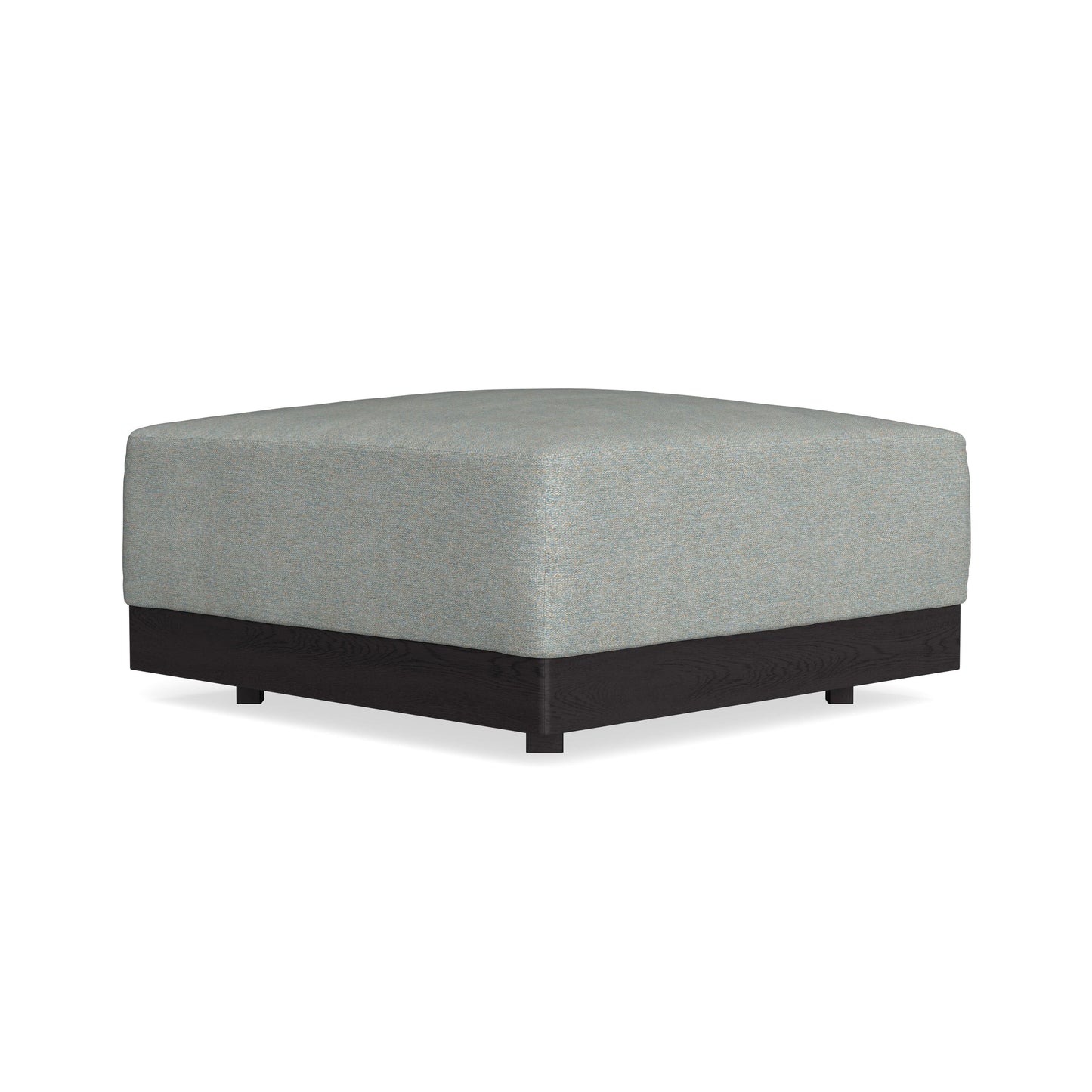 Modular Bondi Black Ottoman in Spa | Memory Foam Blend