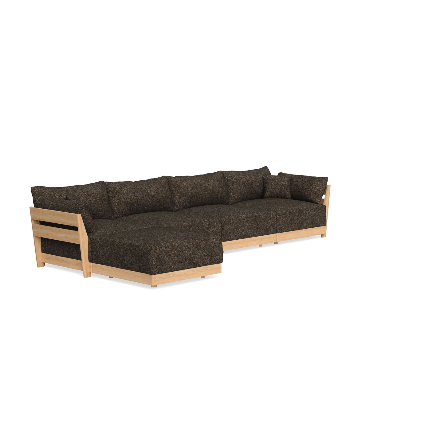 Modular Bondi Latte 4-Seater Sectional in Phantom | Classic Blend