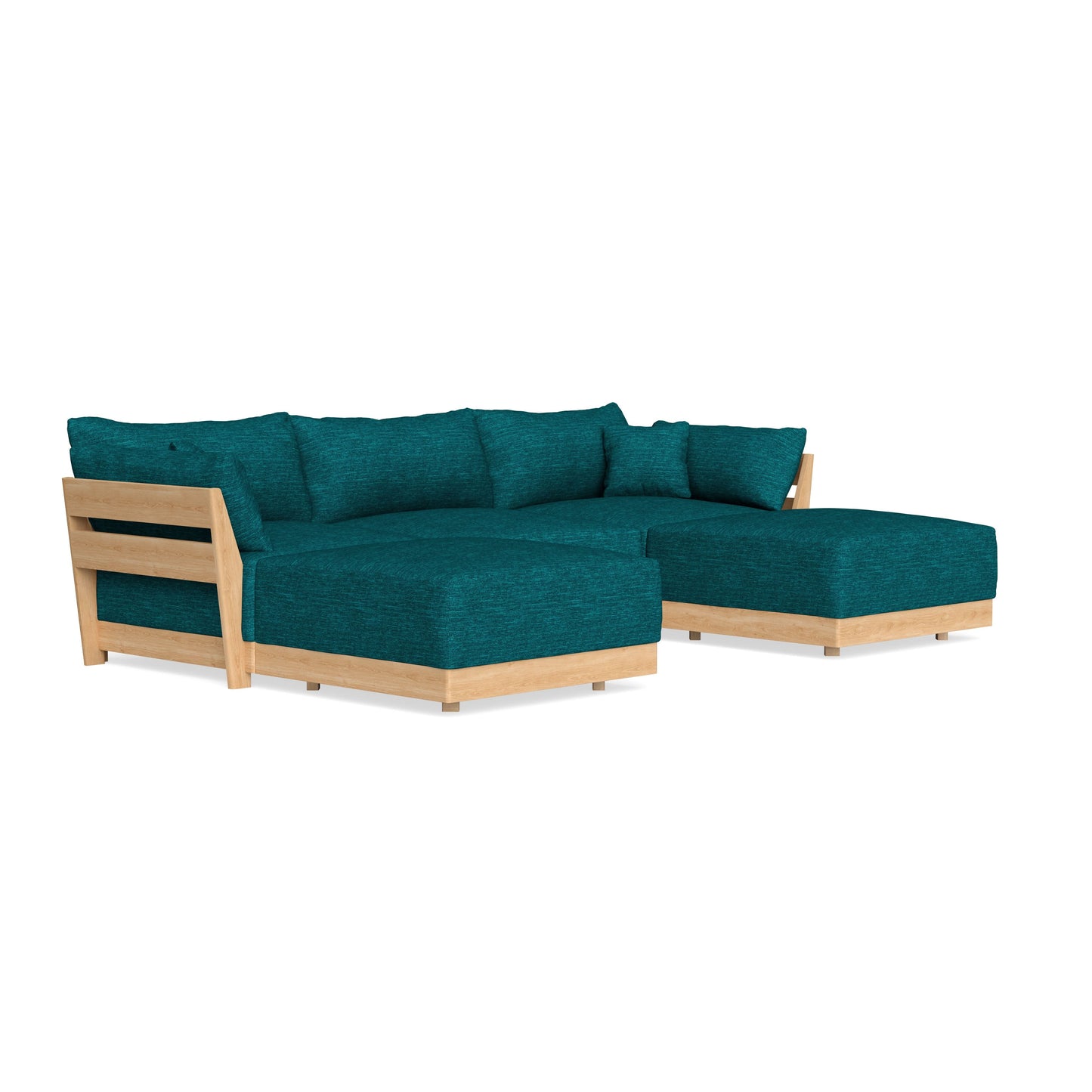 Slipcover Only - Modular Bondi 3-Seater U-Sectional in Marine Teal