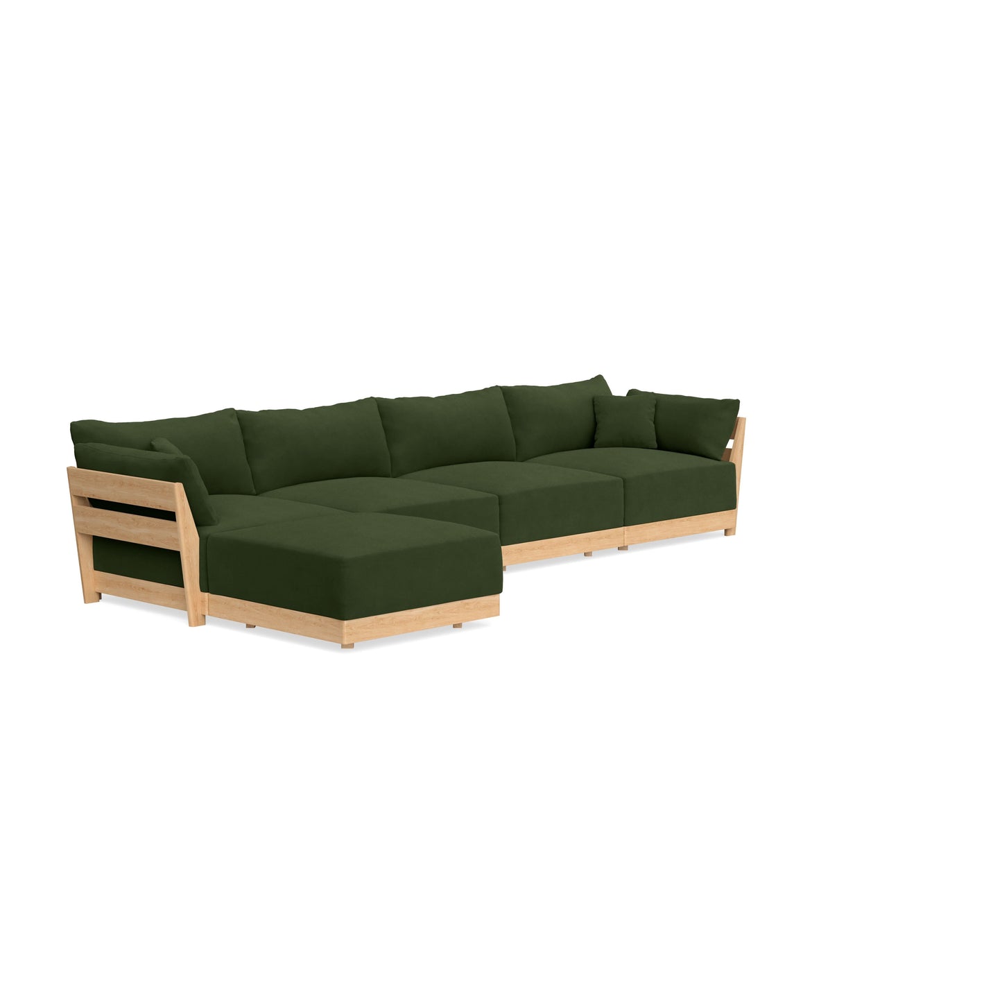 Slipcover Only - Modular Bondi 4-Seater Sectional in Tuscan Green