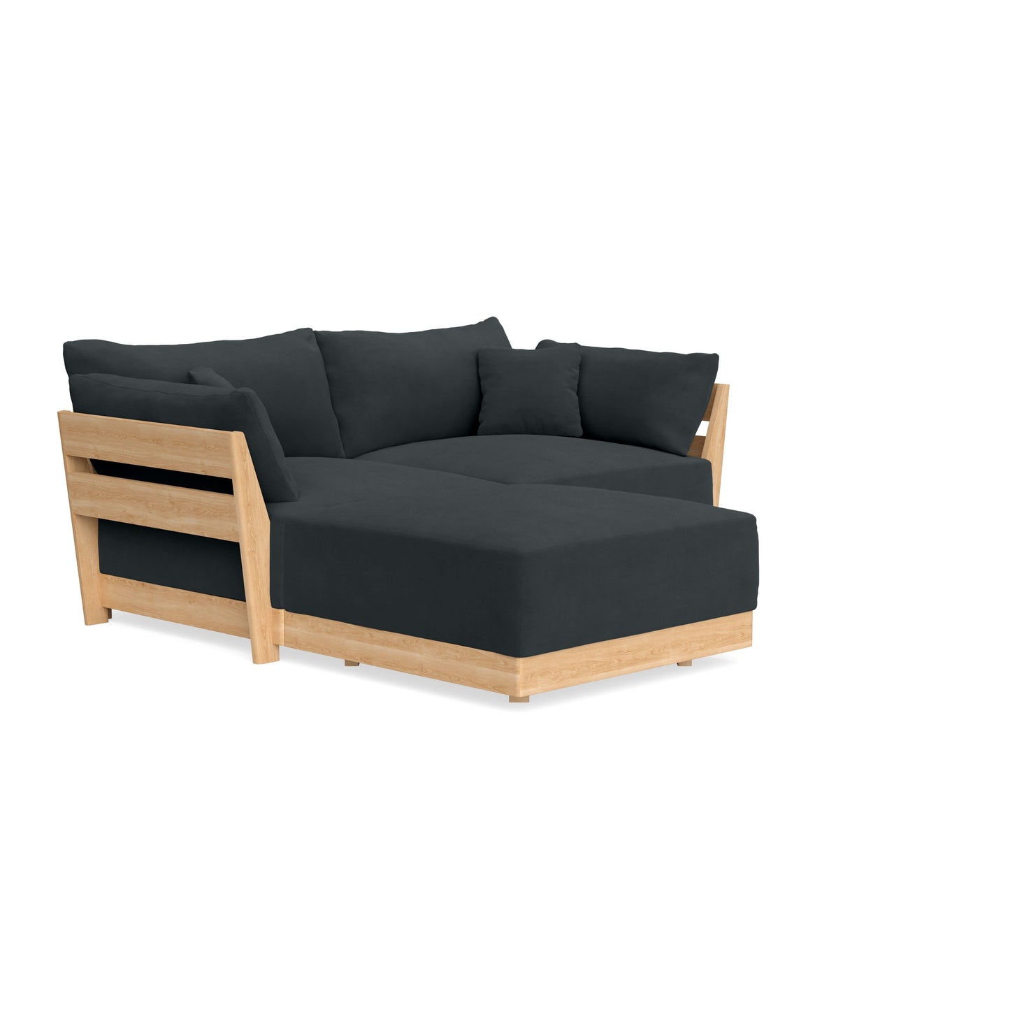 Slipcover Only - Modular Bondi 2-Seater Sectional in Obsidian