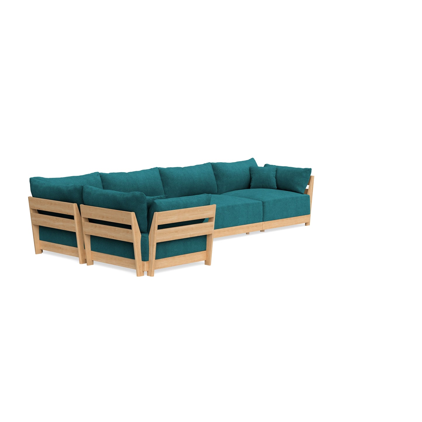 Slipcover Only - Modular Bondi 5-Seater L-Sectional in Ocean