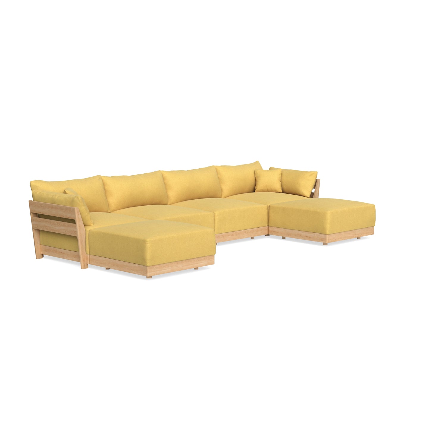 Slipcover Only - Modular Bondi 4-Seater U-Sectional in Goldenrod