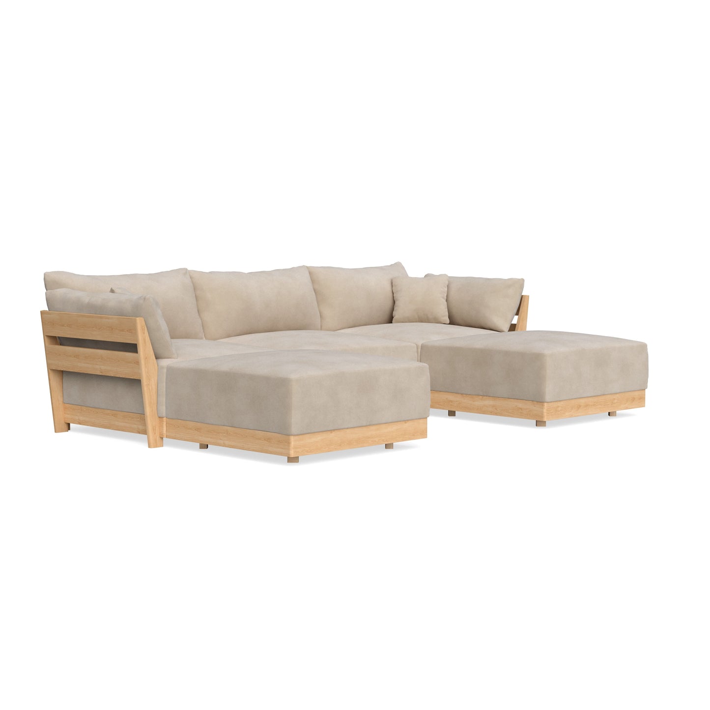 Slipcover Only - Modular Bondi 3-Seater U-Sectional in Oyster