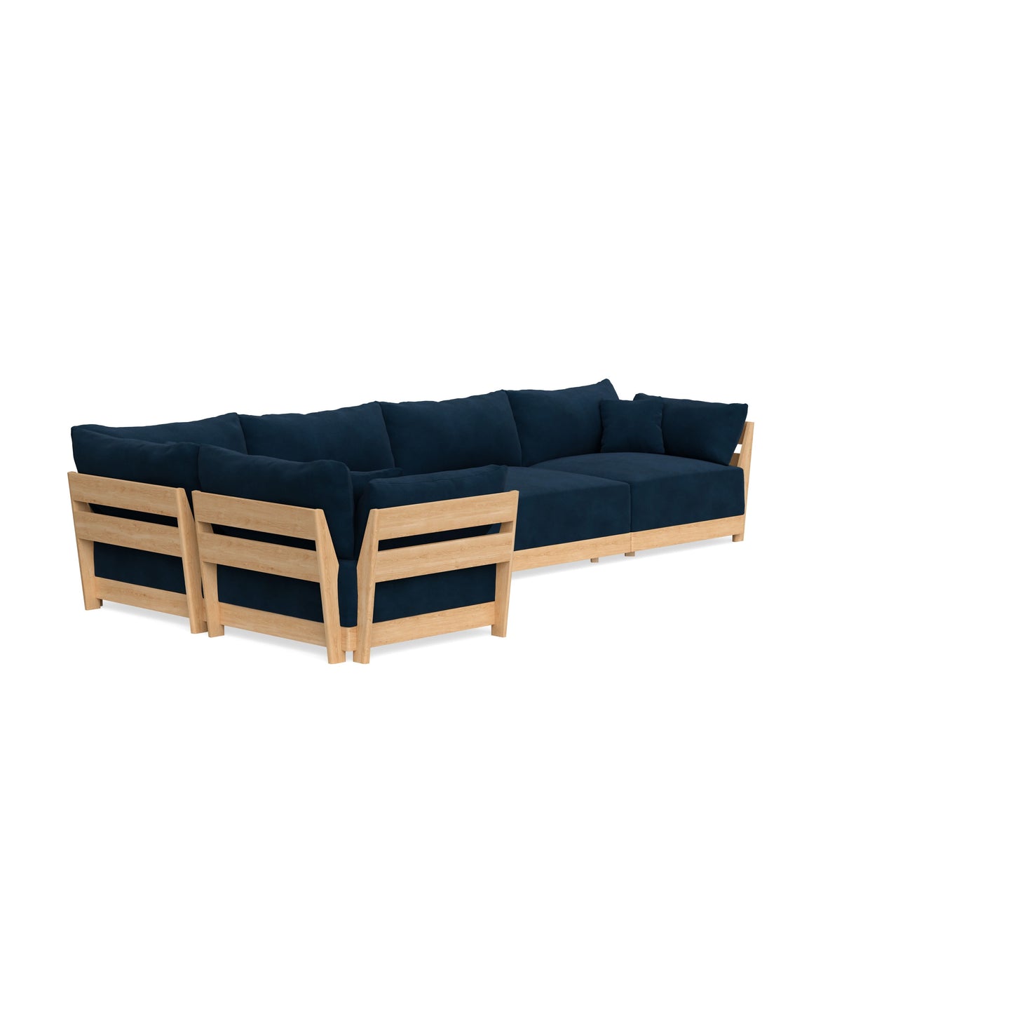 Slipcover Only - Modular Bondi 5-Seater L-Sectional in Royal Blue