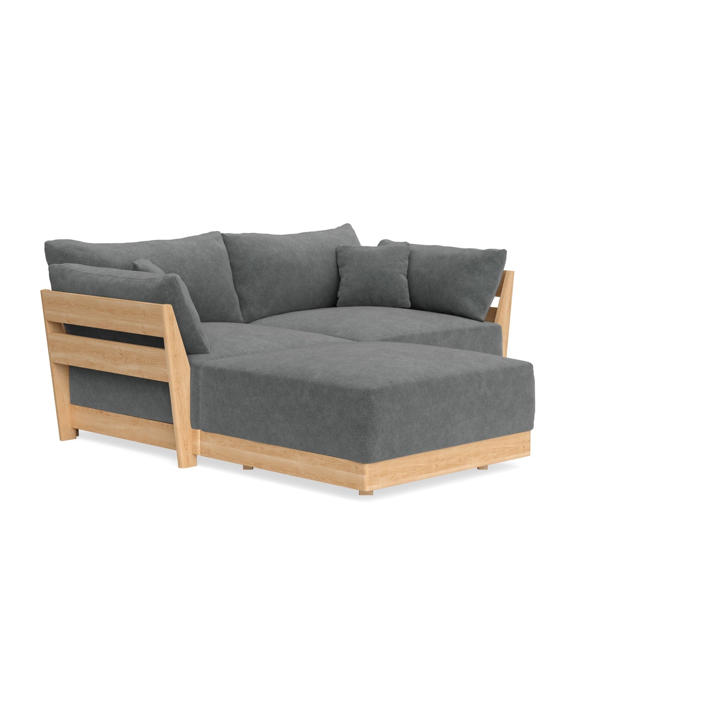Slipcover Only - Modular Bondi 2-Seater Sectional in Chimney Gray