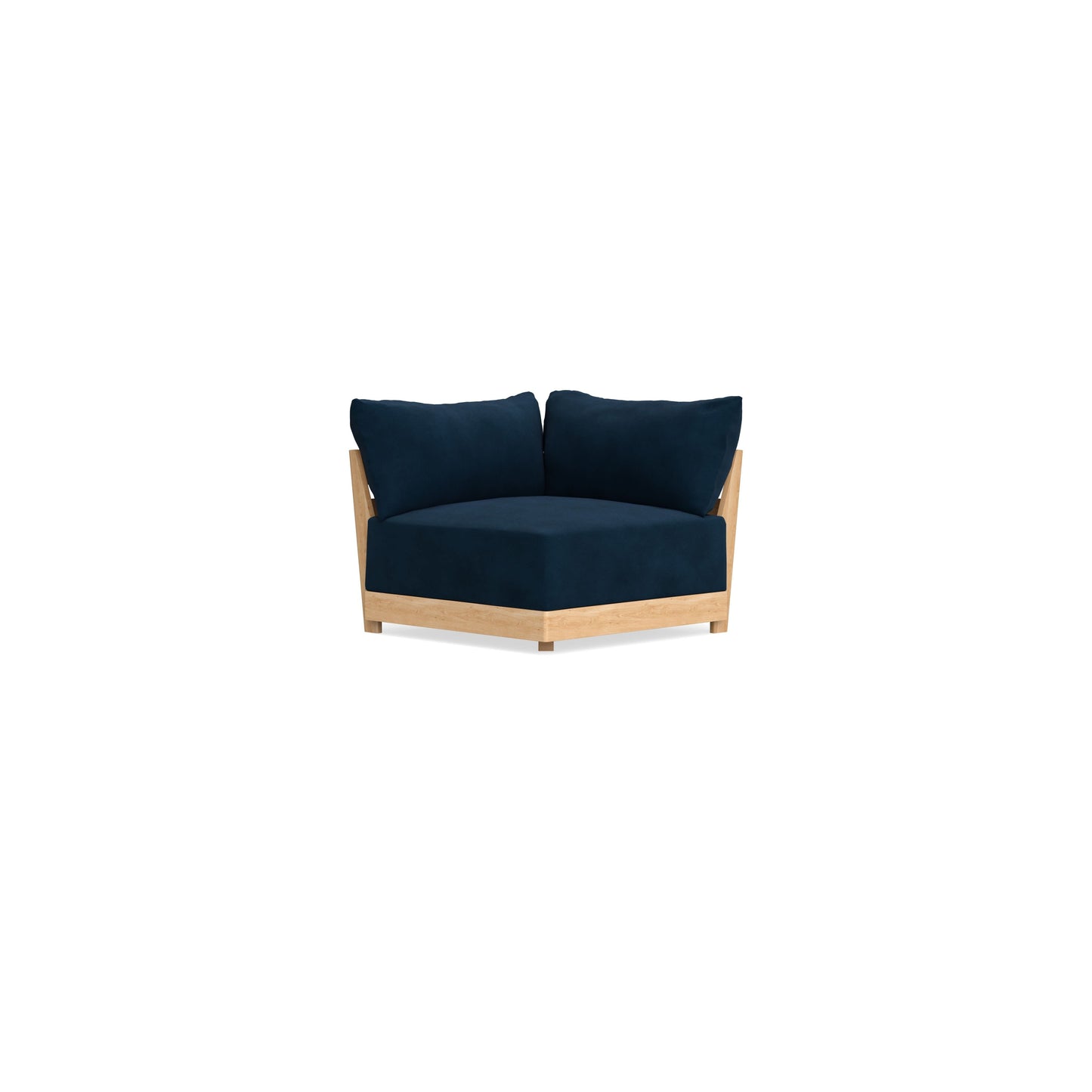 Modular Bondi Latte Corner Chair in Royal Blue | Memory Foam Blend