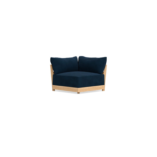 Modular Bondi Latte Corner Chair in Royal Blue | Memory Foam Blend