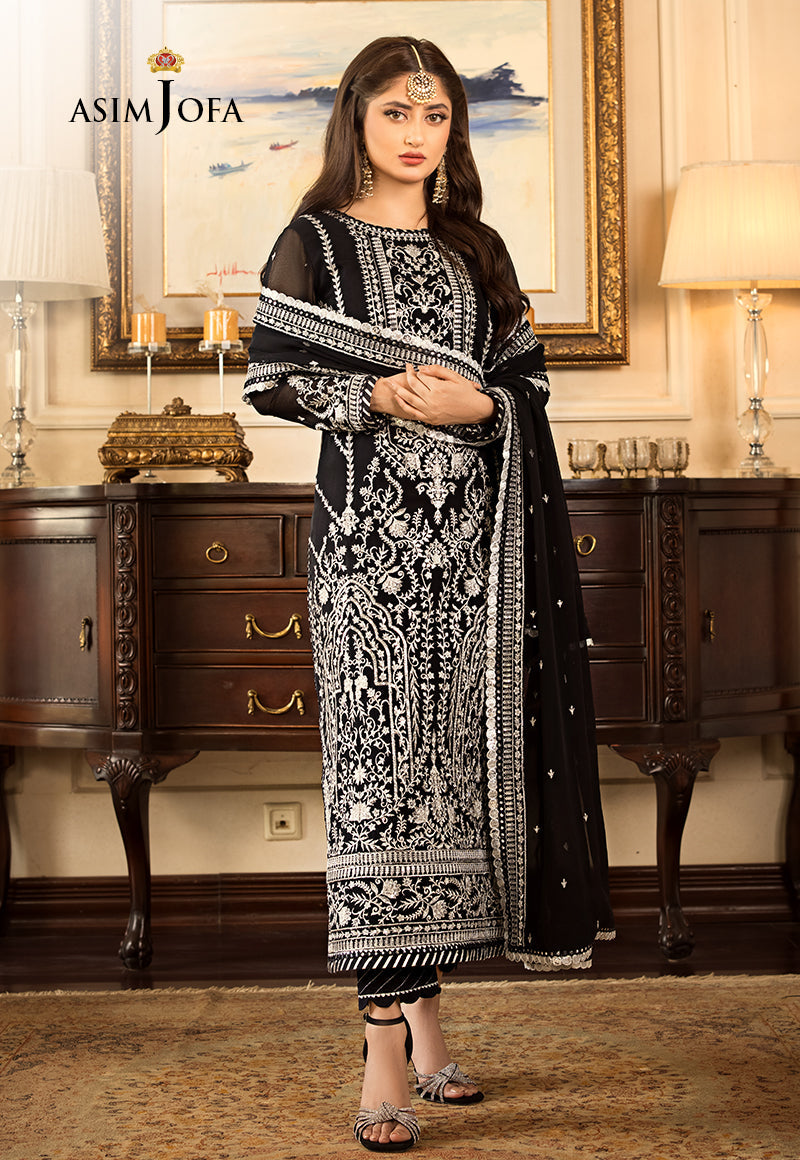 AJJM-21 EMBROIDERED CHIFFON 3 PCS
