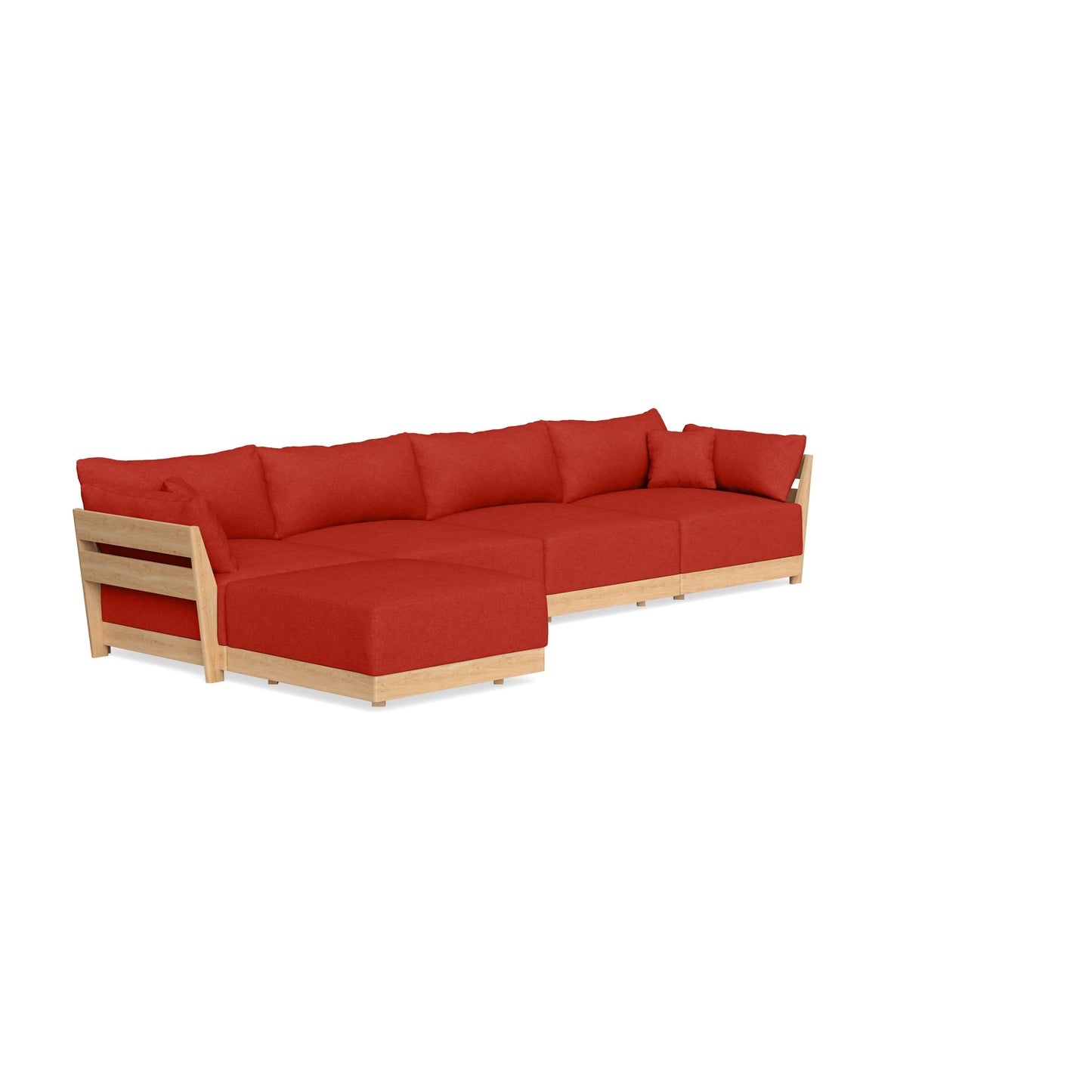 Slipcover Only - Modular Bondi 4-Seater Sectional in Cayenne