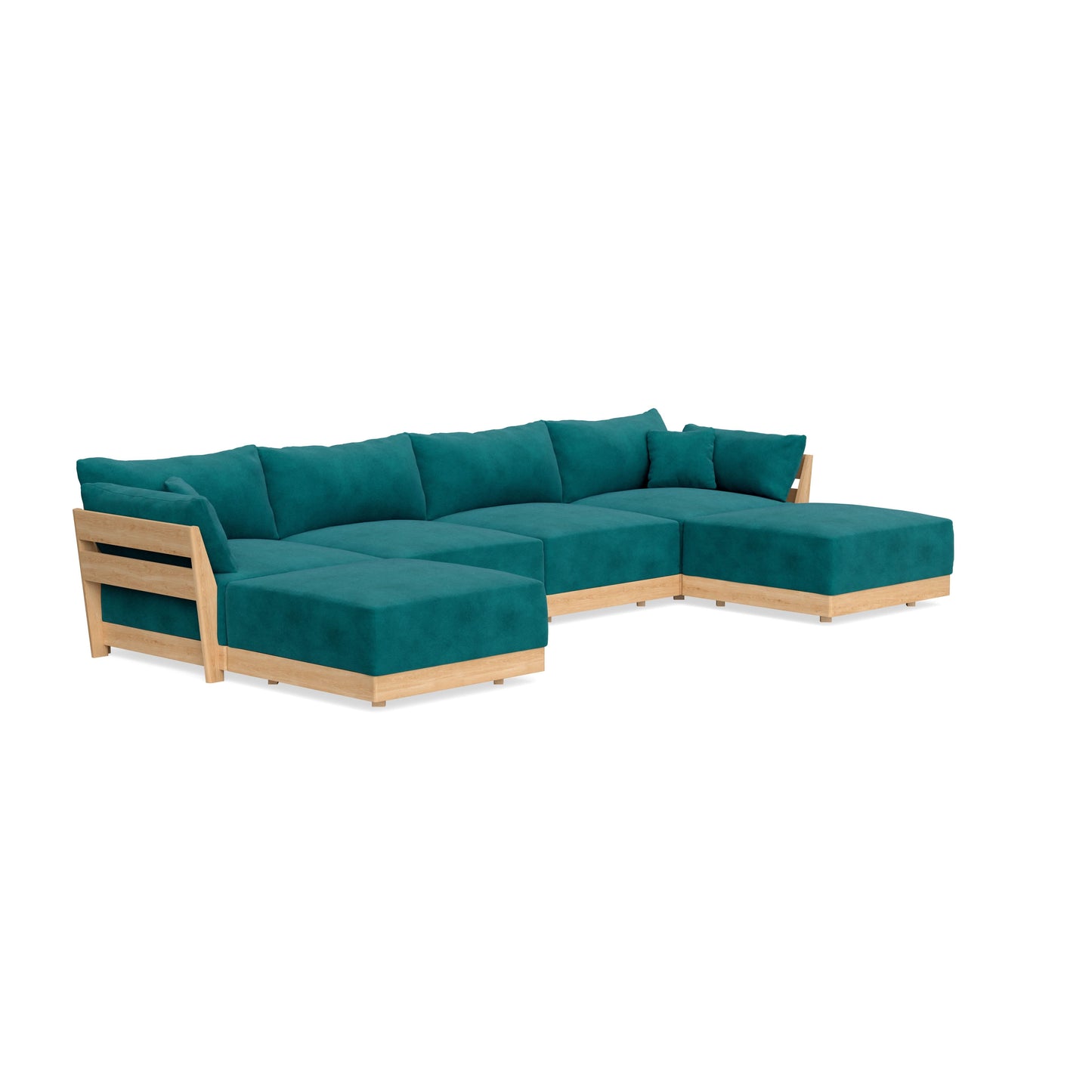 Slipcover Only - Modular Bondi 4-Seater U-Sectional in Peacock