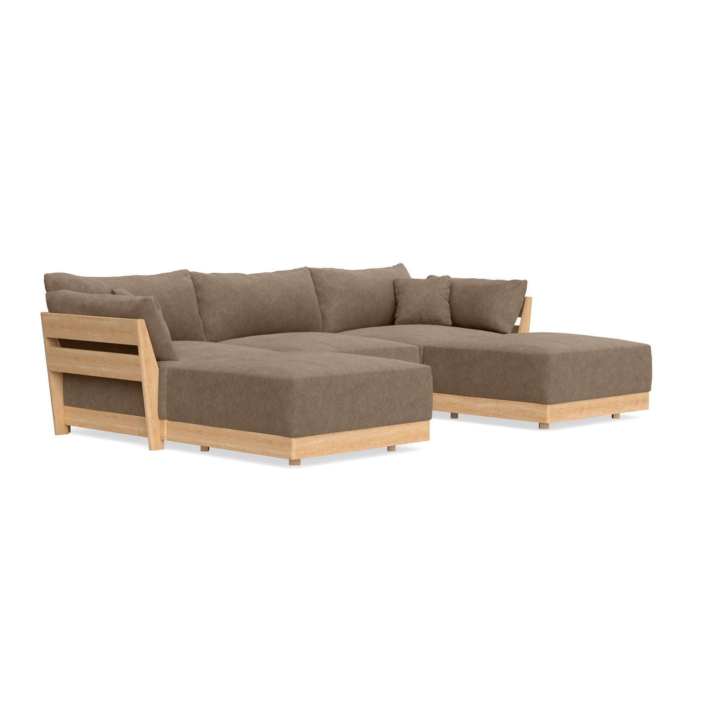 Slipcover Only - Modular Bondi 3-Seater U-Sectional in Coffee