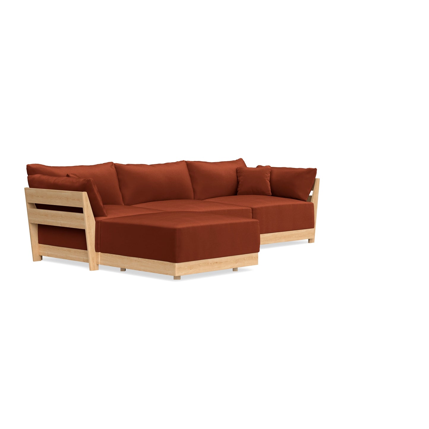 Slipcover Only - Modular Bondi 3-Seater Sectional in Rust