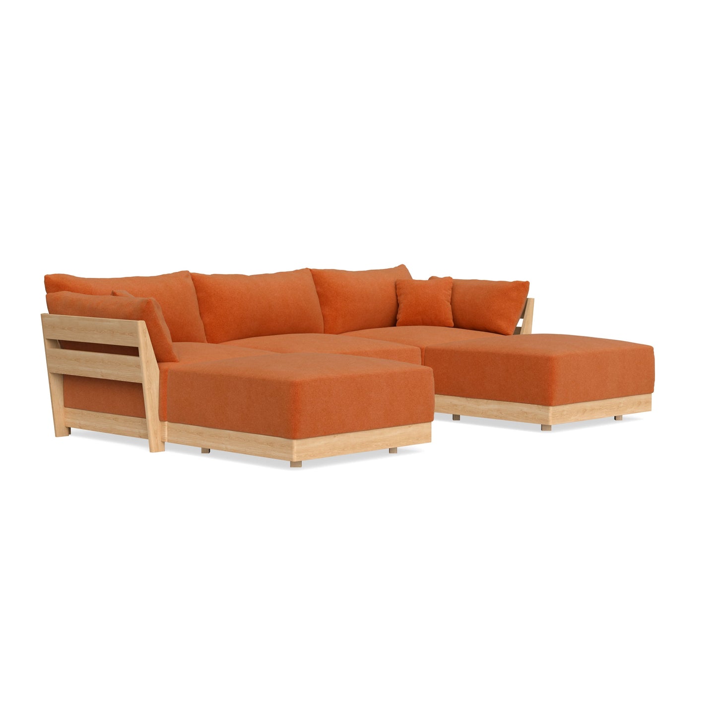 Slipcover Only - Modular Bondi 3-Seater U-Sectional in Terracotta