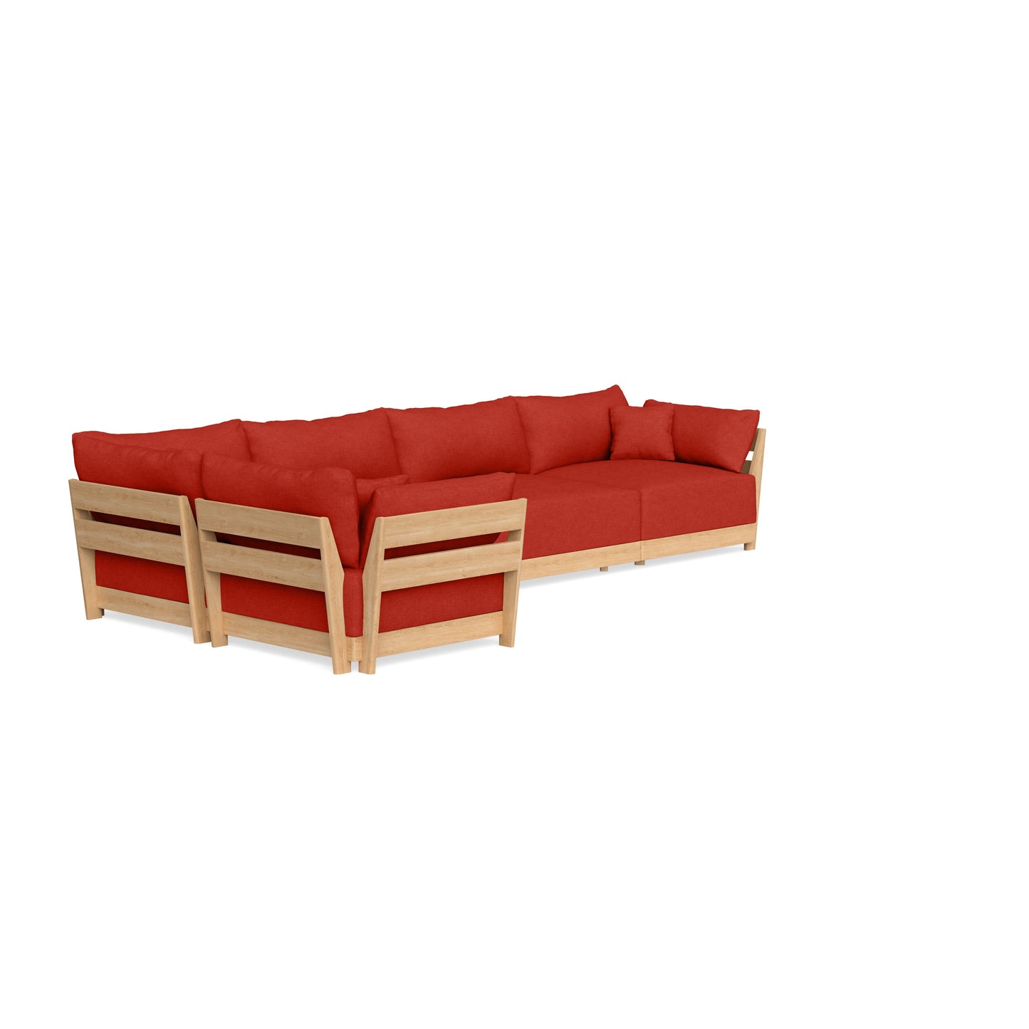 Slipcover Only - Modular Bondi 5-Seater L-Sectional in Cayenne