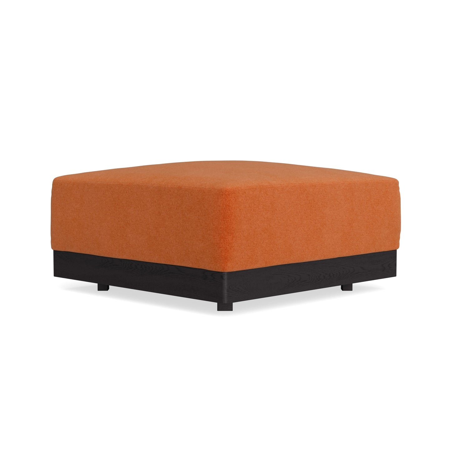 Modular Bondi Black Ottoman in Terracotta | Classic Blend