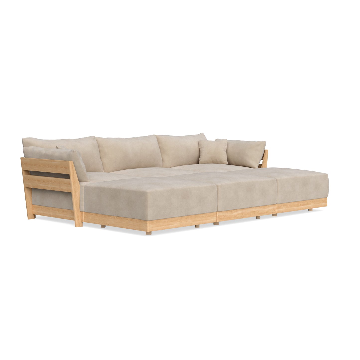 Slipcover Only - Modular Bondi 3-Seater Daybed Sofa Sectional in Oyster