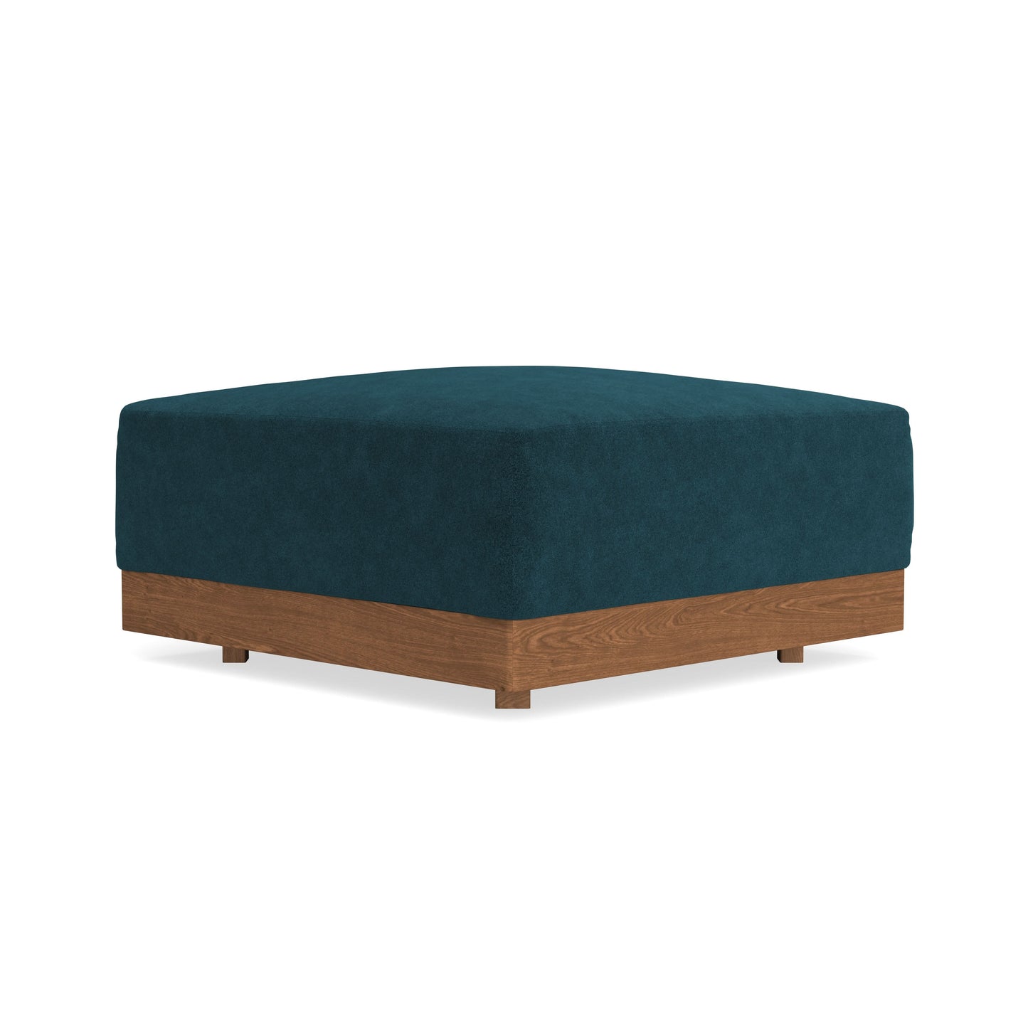 Modular Bondi Espresso Ottoman in Indigo | Memory Foam Blend