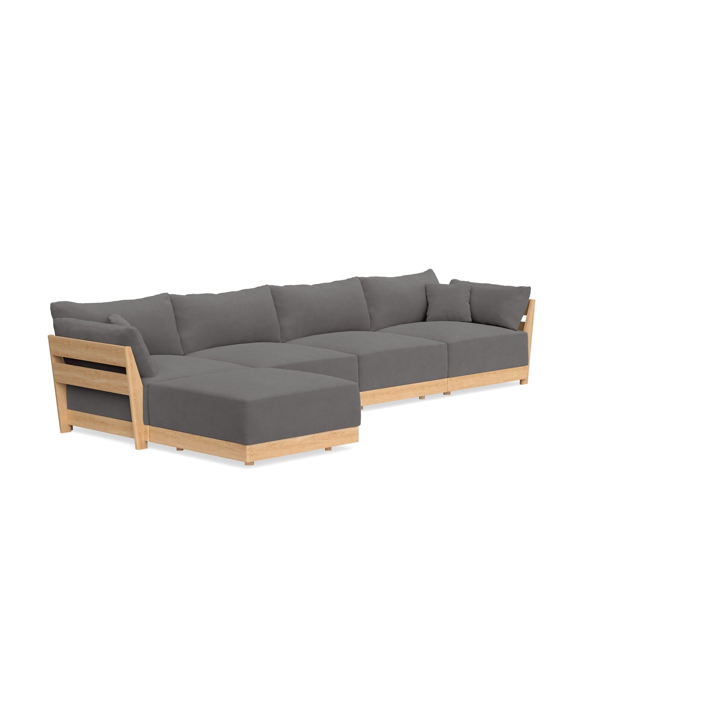 Slipcover Only - Modular Bondi 4-Seater Sectional in Burnt Ember