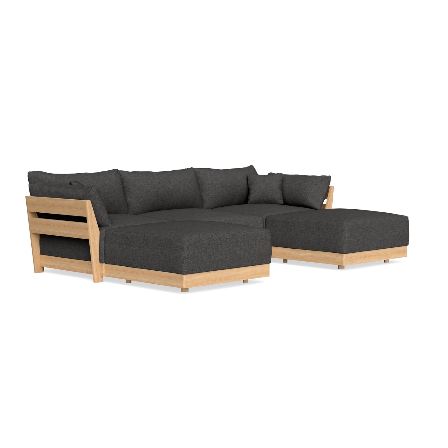 Slipcover Only - Modular Bondi 3-Seater U-Sectional in Graphite