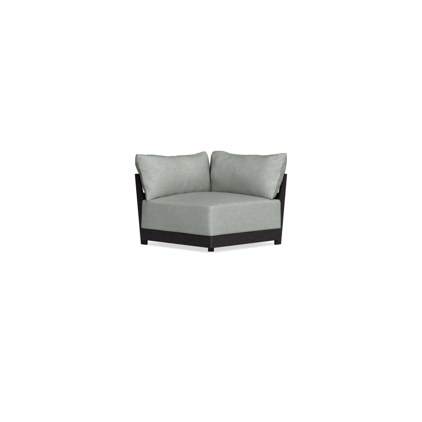 Modular Bondi Black Corner Chair in Spa | Classic Blend