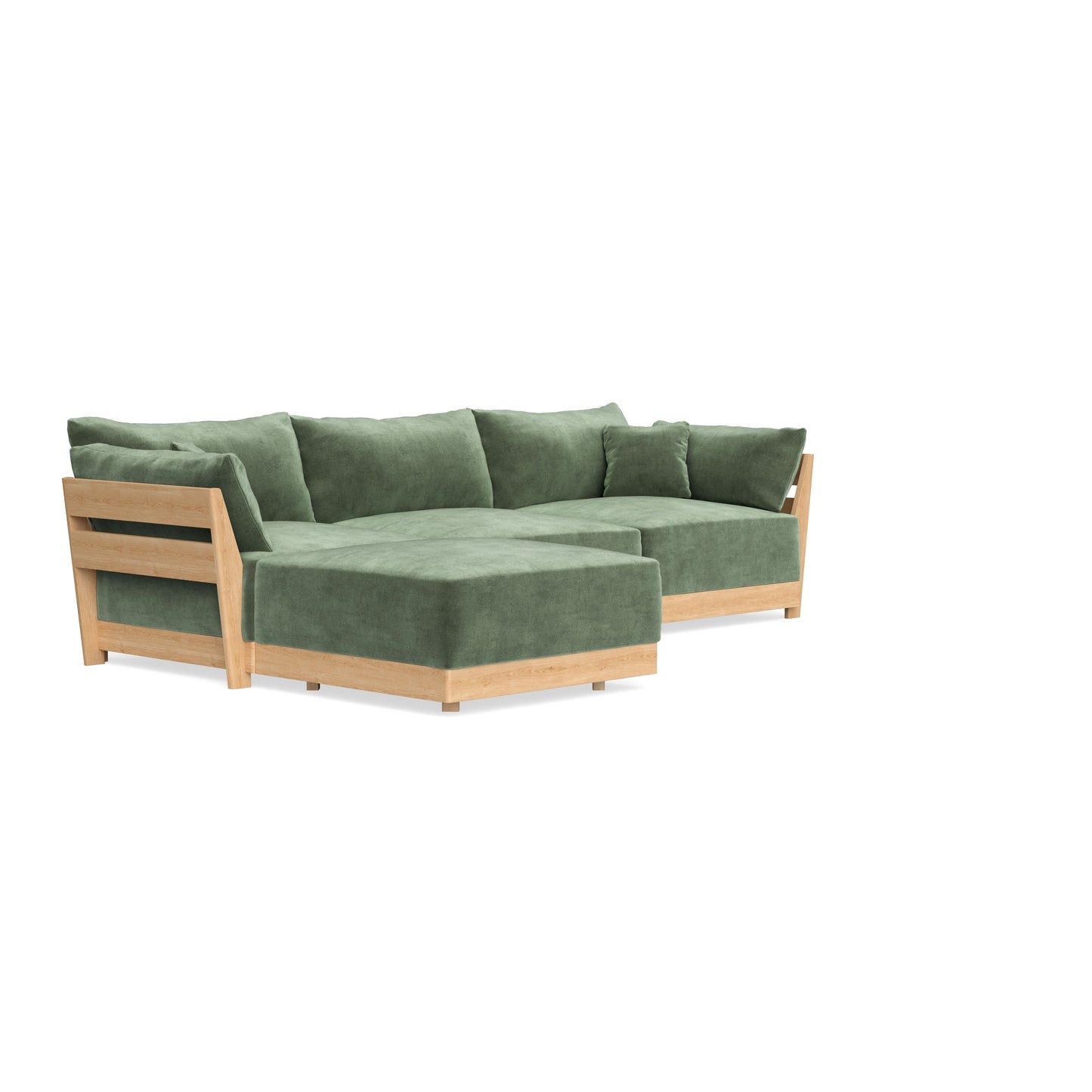 Slipcover Only - Modular Bondi 3-Seater Sectional in Rosemary