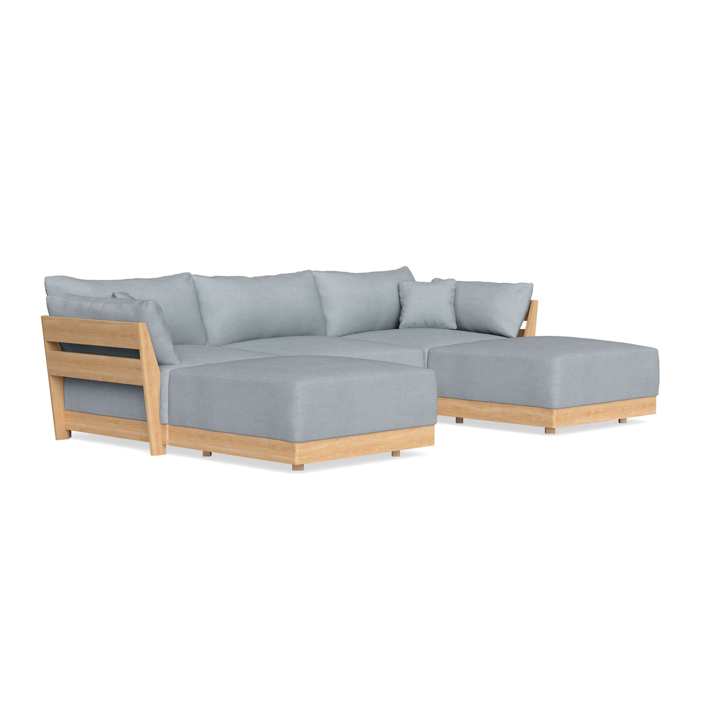 Slipcover Only - Modular Bondi 3-Seater U-Sectional in Ash