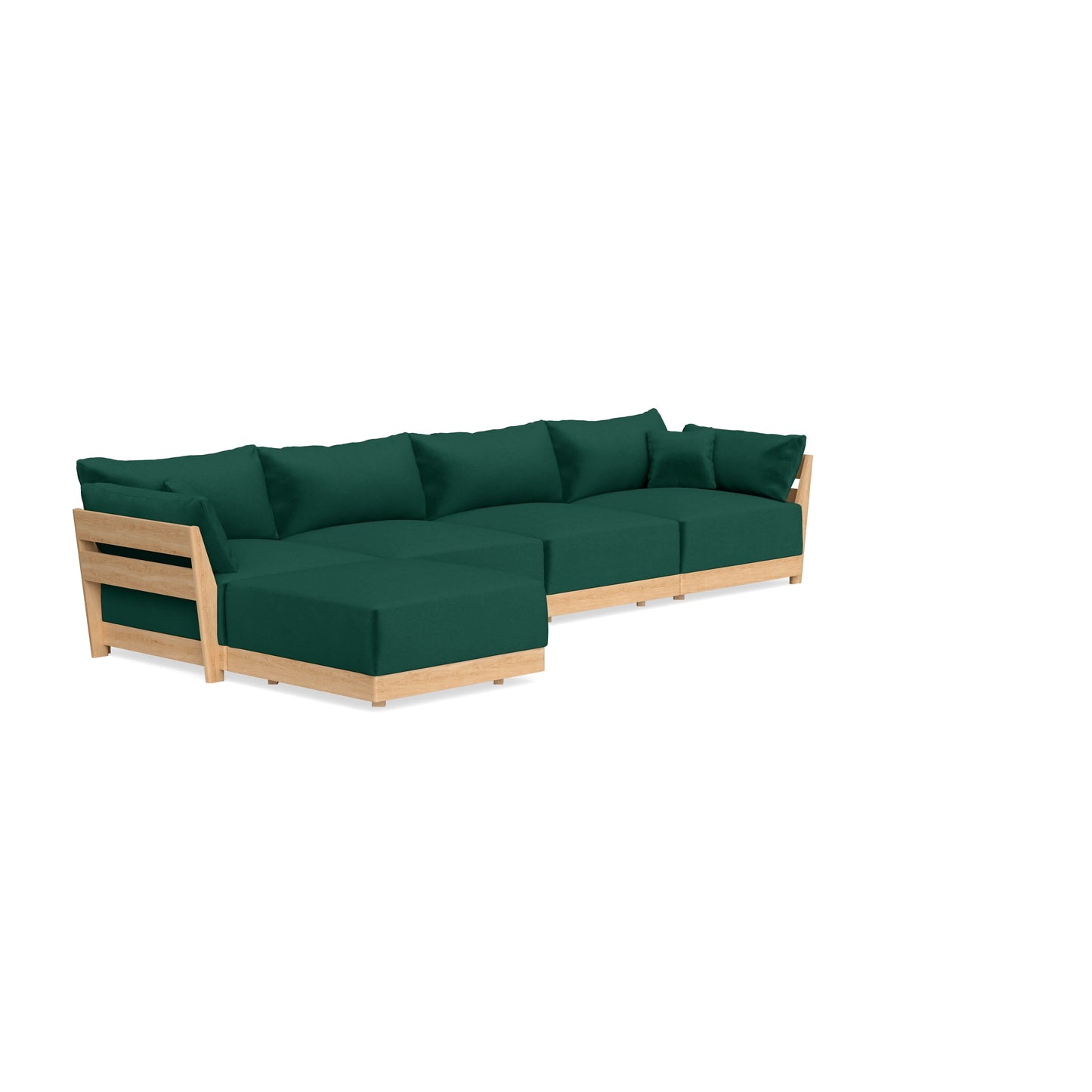 Slipcover Only - Modular Bondi 4-Seater Sectional in Evergreen