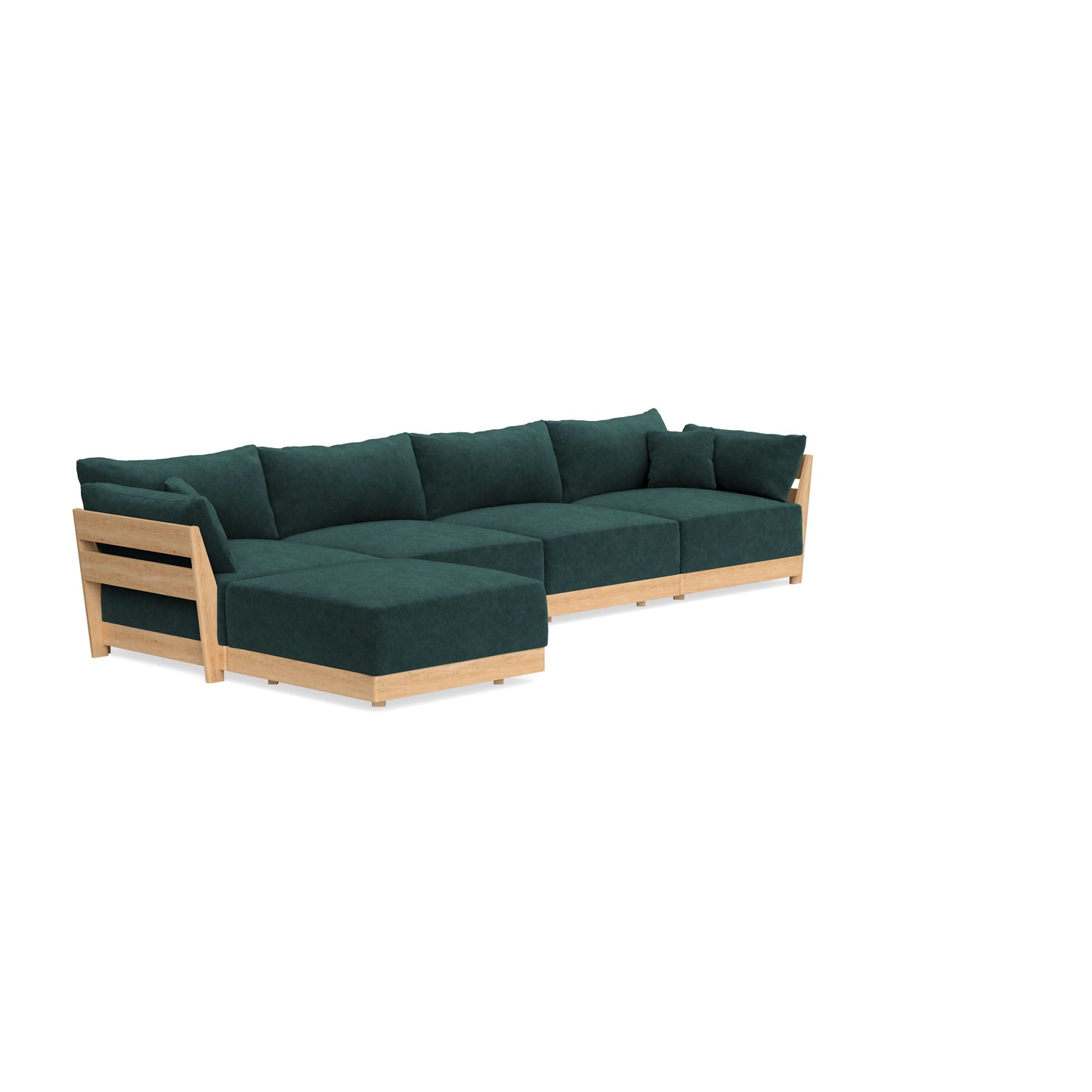 Slipcover Only - Modular Bondi 4-Seater Sectional in Harbor Blue