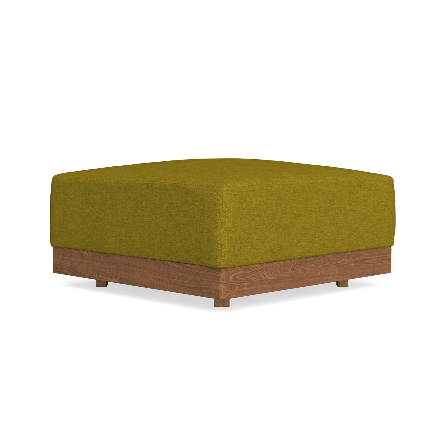 Modular Bondi Espresso Ottoman in Olive Green | Memory Foam Blend