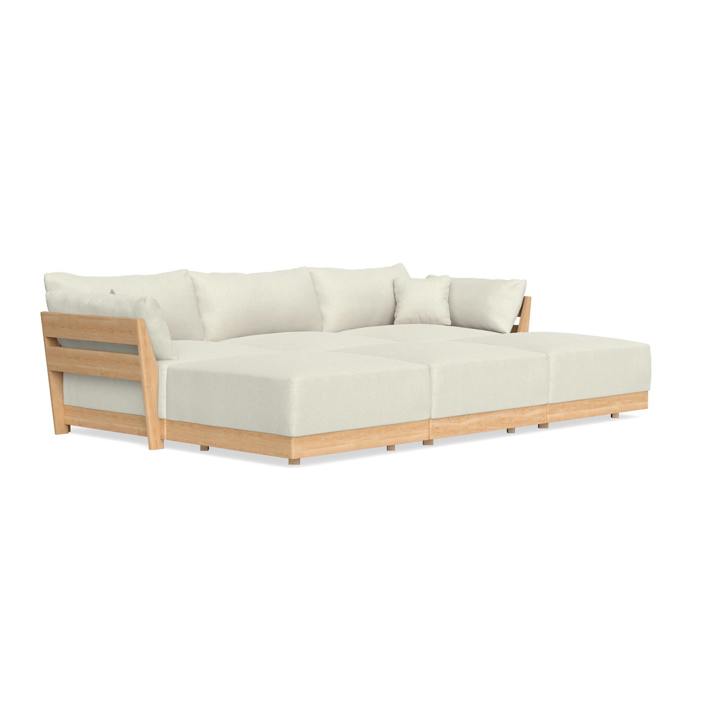 Slipcover Only - Modular Bondi 3-Seater Daybed Sofa Sectional in Eggshell