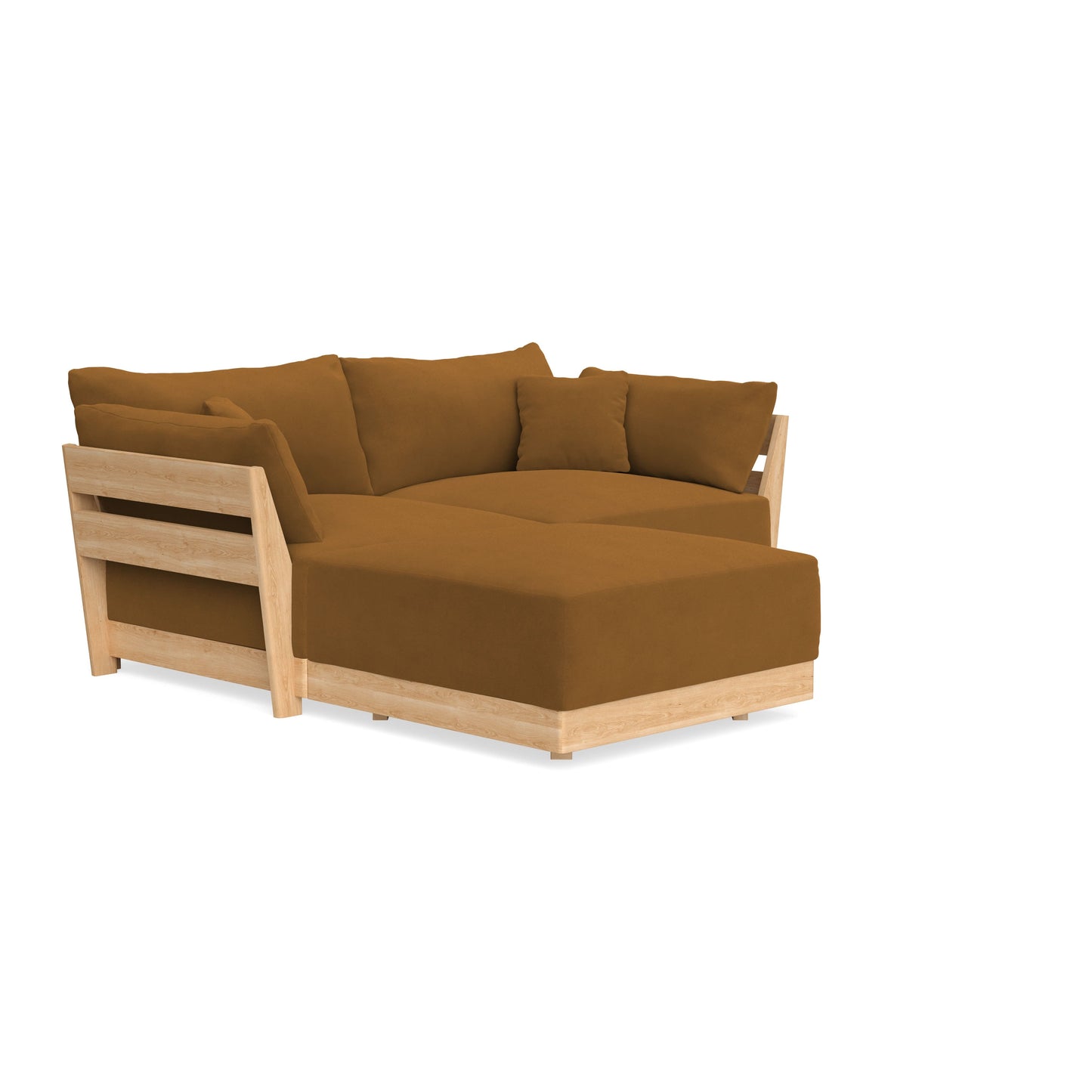 Slipcover Only - Modular Bondi 2-Seater Sectional in Cognac