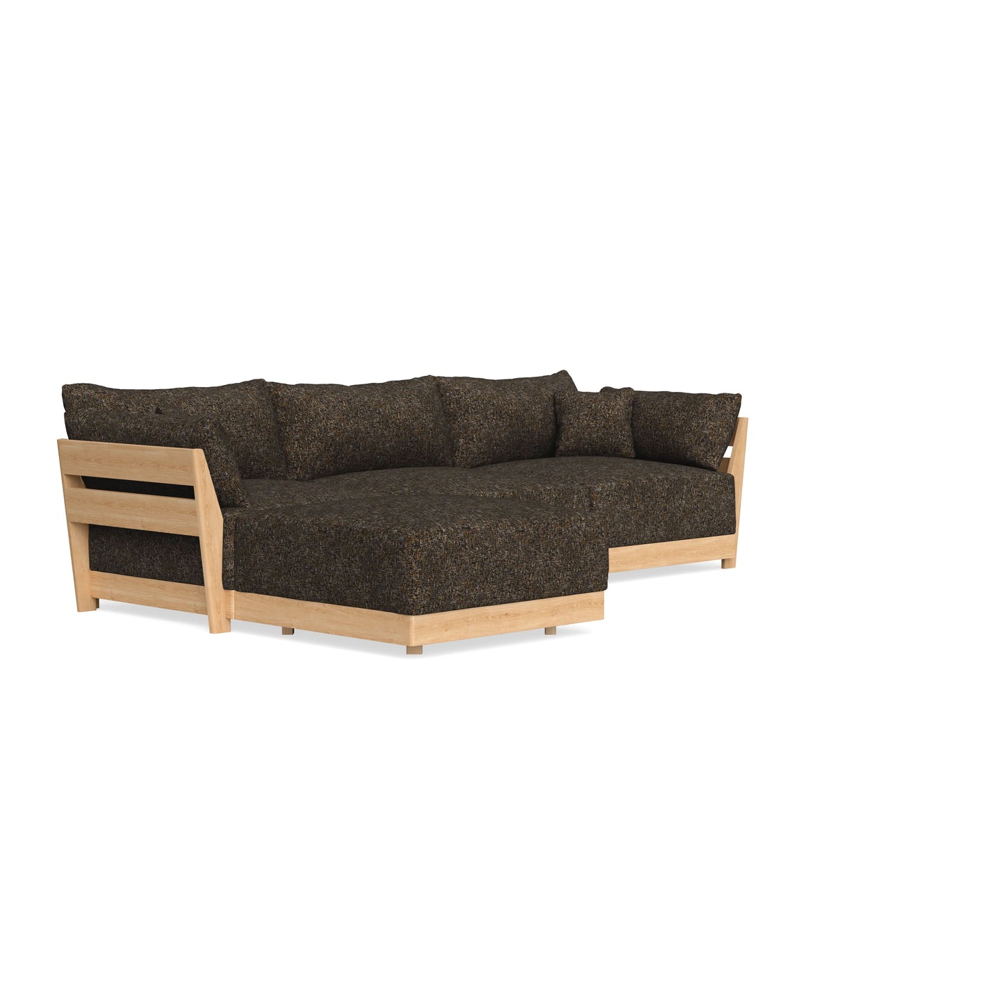Modular Bondi Latte 3-Seater Sectional in Phantom | Memory Foam Blend