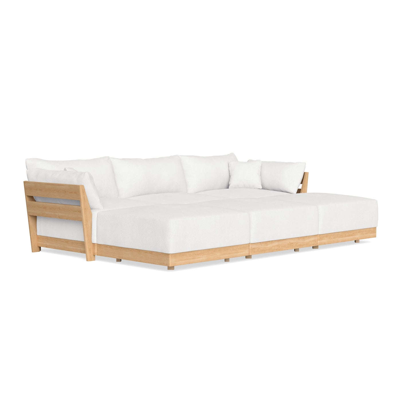 Slipcover Only - Modular Bondi 3-Seater Daybed Sofa Sectional in Snow