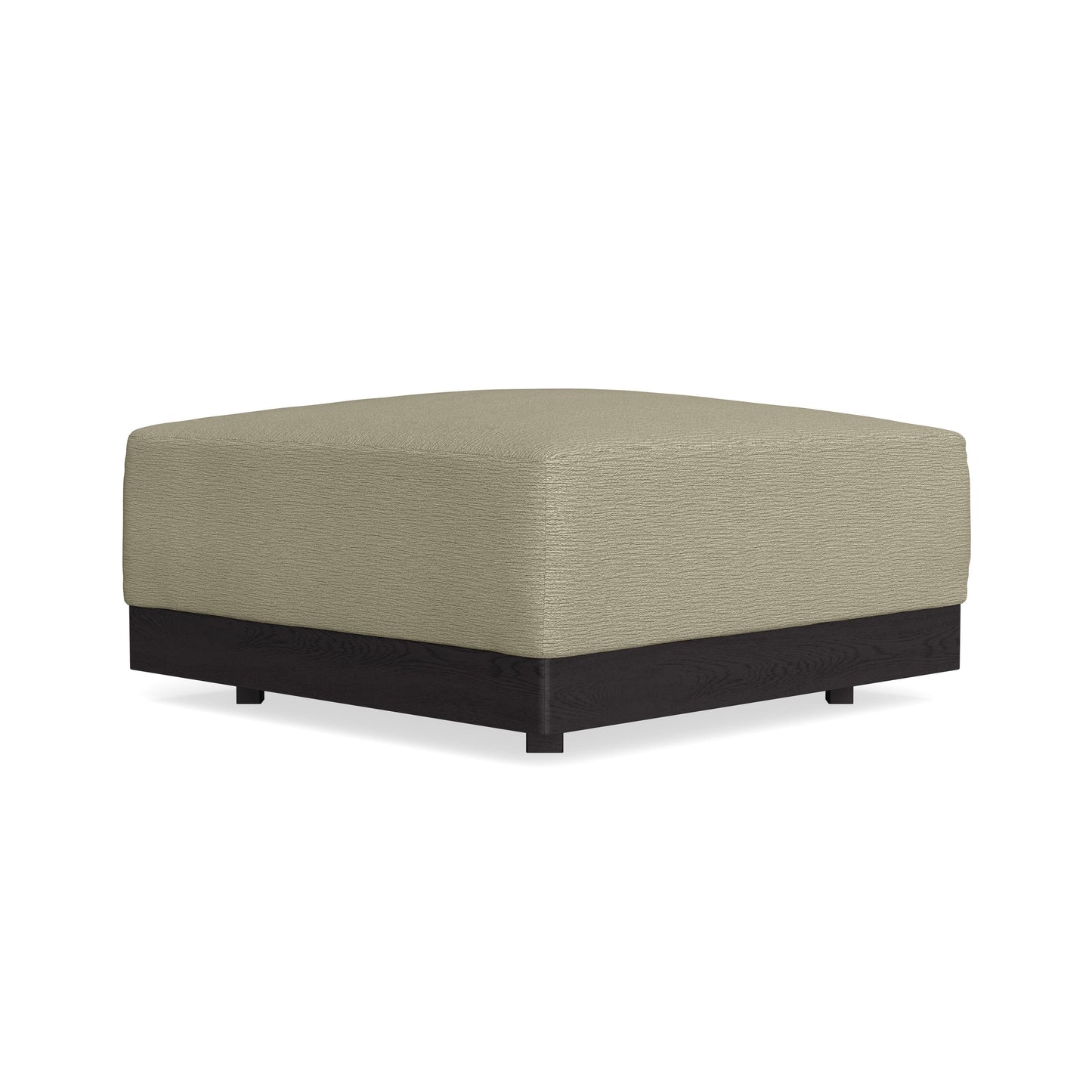 Modular Bondi Black Ottoman in Cappuccino | Classic Blend